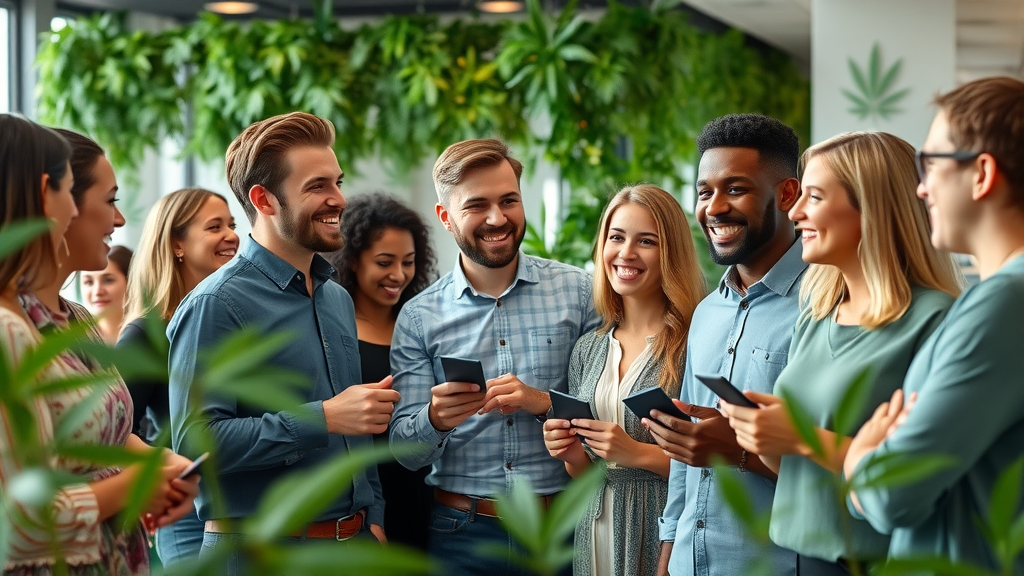 Diverse professionals networking at Cannabis Leadership Summit Minneapolis event